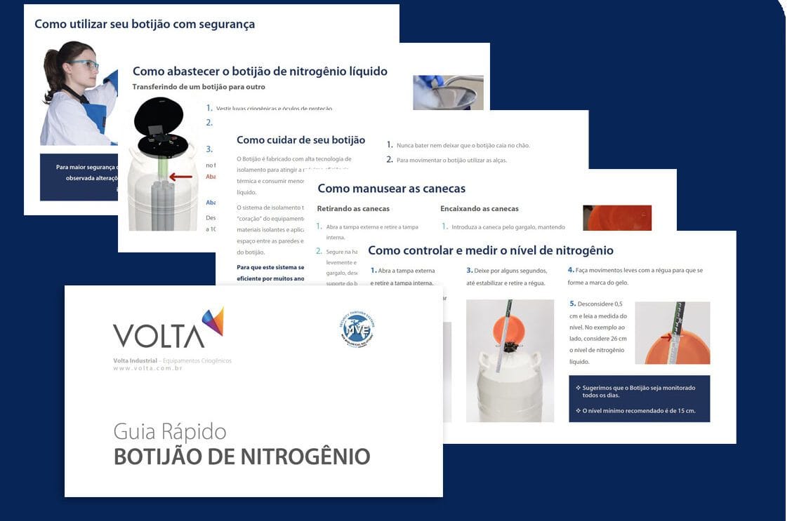 Guia Rápido Botijão de Nitrogênio