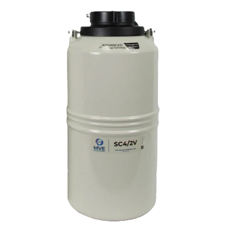 Botijão nitrogênio transporte MVE SC 4/2 V vapor shipper 4.5L nova geração