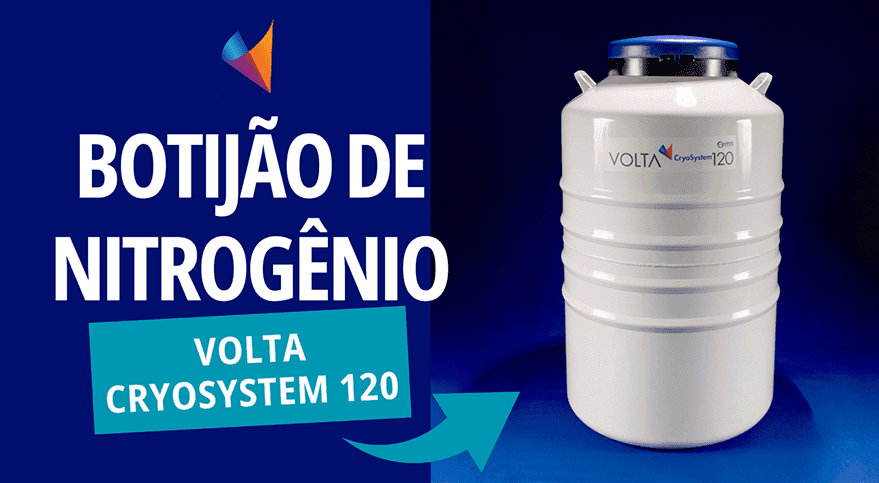Vídeo | Botijão de Nitrogênio Volta CryoSystem 120-216